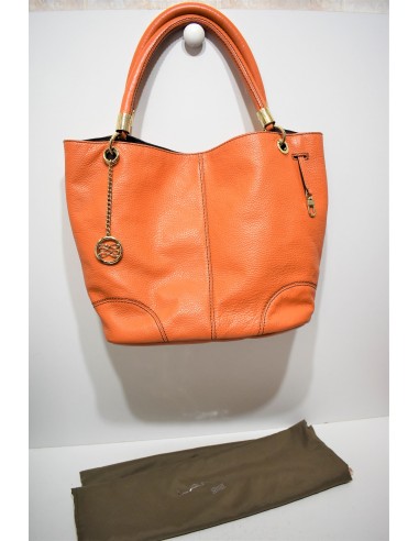 LANCEL, Sac iconique "french flair", en cuir grainé orange paiement sécurisé