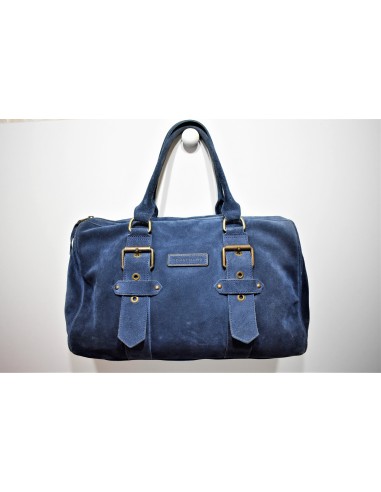 Longchamp, Sac Kate Moss, boston 35, en nubuck bleu shop