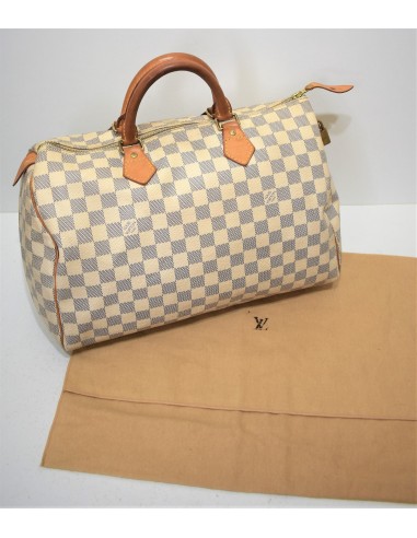 Louis Vuitton, Sac speedy 35 en toile damier azur 2023