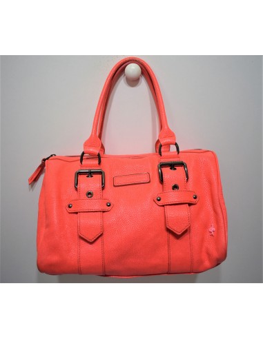 Longchamp, Sac Kate Moss, boston en cuir façon galuchat corail flash online