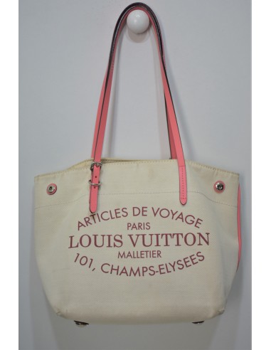 Louis Vuitton, Sac cabas porté main " Corail PM " en toile écru pour bénéficier 